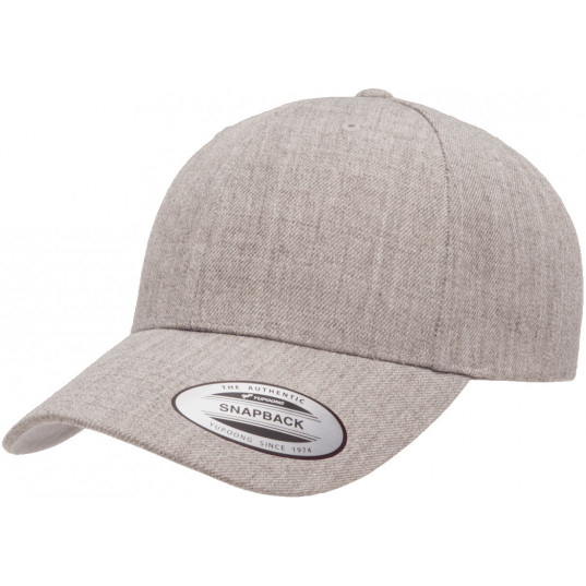 Кепка FlexFit 6789M - Curved Visor Snapback Heather Grey
